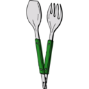 download Salad Tongs clipart image with 90 hue color