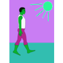 download Walk clipart image with 90 hue color