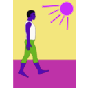 download Walk clipart image with 225 hue color