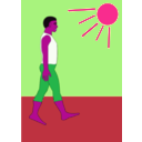 download Walk clipart image with 270 hue color