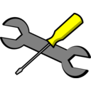Screwdriver And Wrench Icon