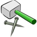 download Hammer And Nails clipart image with 90 hue color