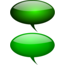 download Speach 3 clipart image with 180 hue color