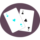 download Aces clipart image with 180 hue color