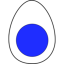 download Egg clipart image with 180 hue color