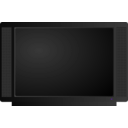 download Television clipart image with 270 hue color