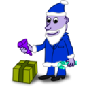 download Comic Characters Santa clipart image with 225 hue color