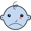 download Baby Crying clipart image with 180 hue color