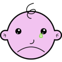 download Baby Crying clipart image with 270 hue color