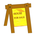 download House For Sale clipart image with 0 hue color