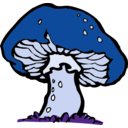 download Big Mushroom clipart image with 180 hue color