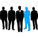 download Men Exception clipart image with 180 hue color