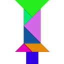 download Tangram clipart image with 90 hue color