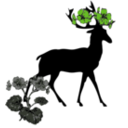 download Crowned Deer clipart image with 90 hue color