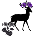 download Crowned Deer clipart image with 270 hue color