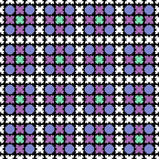 Muster 43cab Variation In Bunt Endloskachel