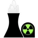 download Nuclear Plant Black clipart image with 45 hue color