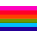 download Gay Pride Flag clipart image with 315 hue color