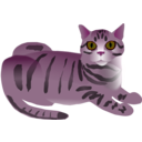 download Tabby Cat clipart image with 315 hue color