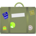 download Suitcase clipart image with 45 hue color