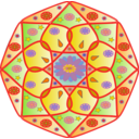download Mandala clipart image with 0 hue color