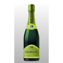download Bottle Of Champagne clipart image with 45 hue color