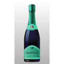 download Bottle Of Champagne clipart image with 135 hue color
