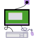 download Computer Terminal clipart image with 225 hue color