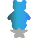 download Bear Icon clipart image with 180 hue color