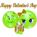 download Happy Valentine Day Smiley Emoticon clipart image with 45 hue color