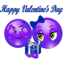 download Happy Valentine Day Smiley Emoticon clipart image with 225 hue color