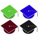 download Graduation clipart image with 225 hue color