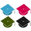 download Graduation clipart image with 315 hue color