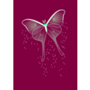 download Bright Butterfly clipart image with 90 hue color