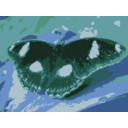 download Butterfly On Leaf clipart image with 135 hue color