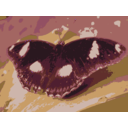 download Butterfly On Leaf clipart image with 315 hue color