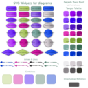 download Svg Widgets For Diagrams clipart image with 225 hue color