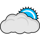 download Cloudy clipart image with 135 hue color