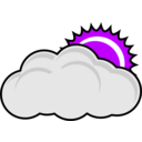 download Cloudy clipart image with 225 hue color