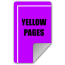 download Yellow Pages clipart image with 225 hue color