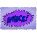 download Whack Comic Book Sound Effect clipart image with 225 hue color