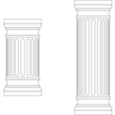 download Marble Columns clipart image with 225 hue color