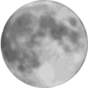 download Full Moon clipart image with 135 hue color
