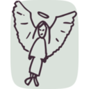 download Angel clipart image with 45 hue color