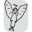 download Angel clipart image with 90 hue color