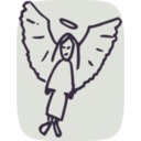 download Angel clipart image with 0 hue color