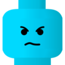 download Lego Smiley Angry clipart image with 135 hue color