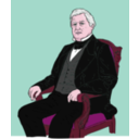download Millard Fillmore clipart image with 315 hue color