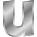 download Effect Letters Alphabet Silver clipart image with 180 hue color