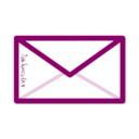 download Envelope With Some Alien Writing clipart image with 315 hue color